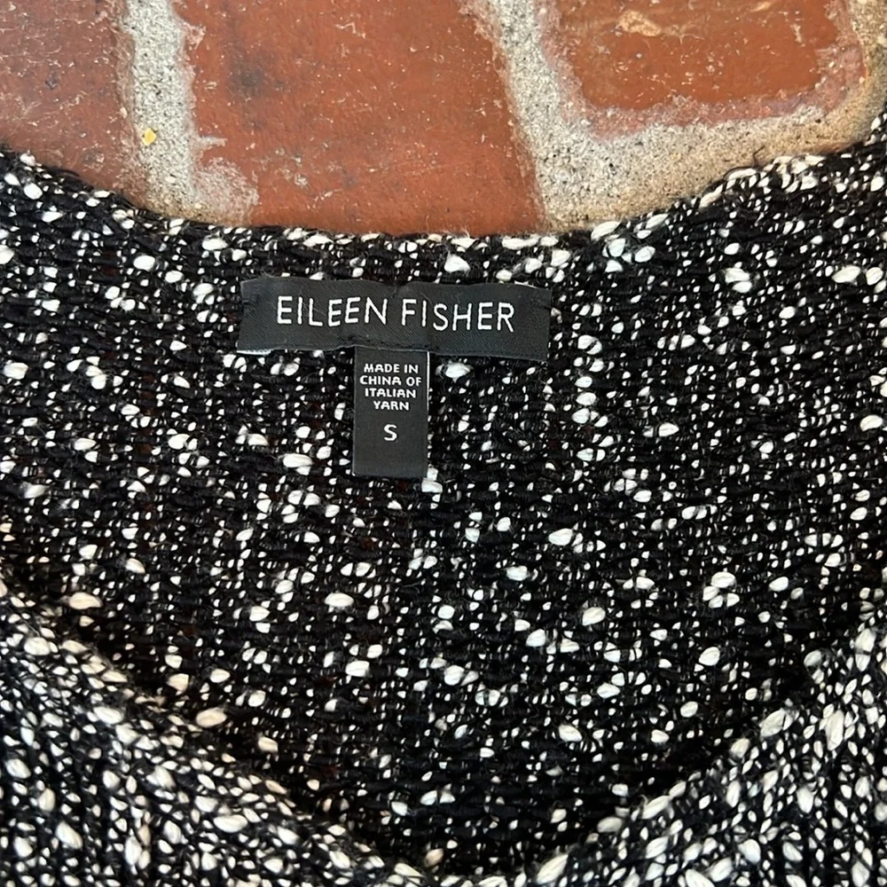 Eileen Fisher Cotton Nubble Pullover Sweater